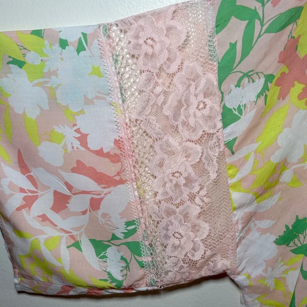 Adore Me Pastel Floral Kimono NWOT